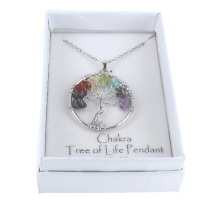 Tree of Life Chakra Pendant in Gift Box